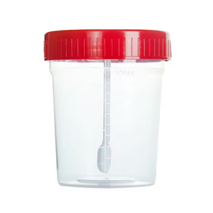 Disposable Sterile Plastic Stool Sample Container Cup With Spoon 50Ml Measurement Marked For <b>Lab</b> Use - Product Image 5