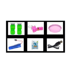 Pistola de Burbujas Eléctrica Automática de 92 Agujeros con Luz de Colores para Niños, Juego al Aire Libre para Fiestas de Verano - Product Image 4