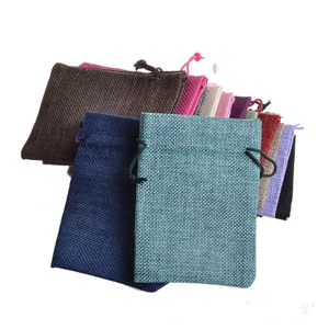 Handmade Satin Drawstring Wedding Favor Pouches Recyclable <strong>Textile</strong> <strong>Packaging</strong> Jewelry Christmas Gifts - Product Image 4