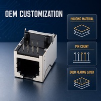 Connecteur mâle 6 broches pas de 2,54 mm, en ABS et cuivre, à sertir, avec tête d'éjection, UHF IP66 pour PCB RF FPC Alimentation
