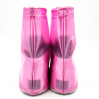 Couvre-chaussures en Silicone, 1 paire, étanche, réutilisable, anti-pluie, caoutchouc antidérapant, couvre-chaussures pour l'extérieur