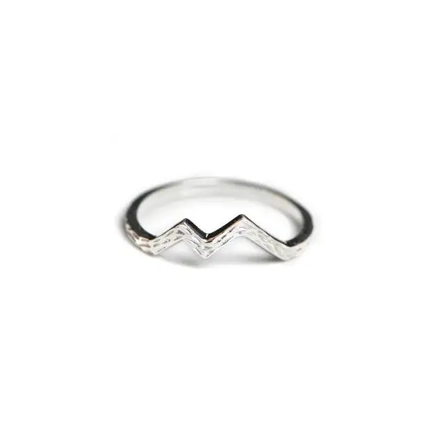 925 Sterling Silver Mountain Design Ring for Women New Trendy Christmas Gift Ring Fine Silver Jewelry