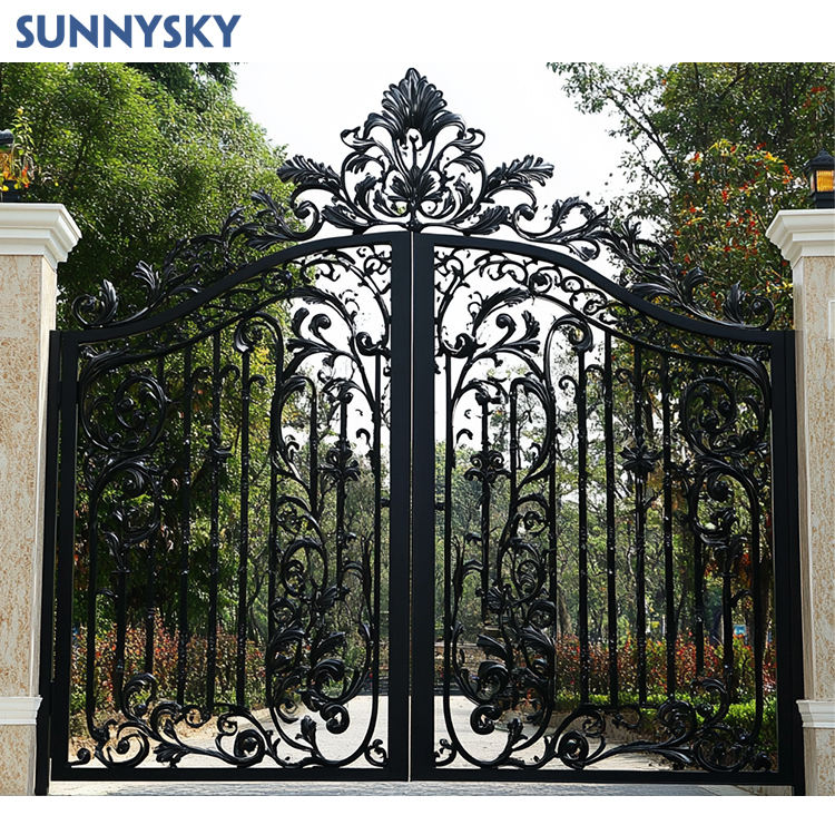 Boundary Gates Modern Durable Aluminum Iron Design