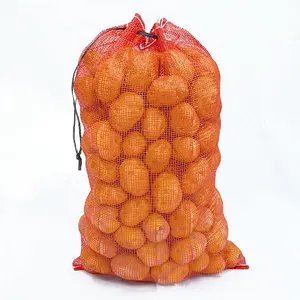 50*80cm frutta e verdura borsa a rete cipolla rossa PP borsa a rete tubolare sacco da imballaggio in polipropilene