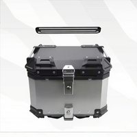 Boîte à bagages arrière pour moto F2 MOTO 45L en alliage, avec design étanche et résistant aux chutes, mécanisme de déverrouillage rapide à double verrouillage
