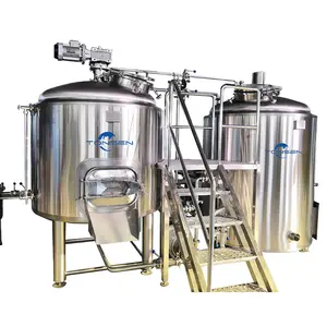 Turnkey 7bbl 7 barrel beer brewhouse with mash/lauter tun kettle/whirlpool tun