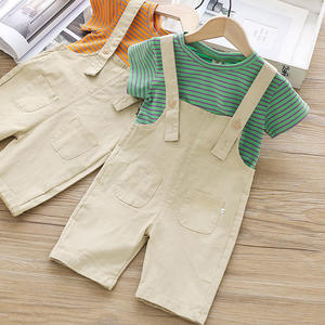 Camisetas con Rayas Verticales, Trajes de Esmoquin, Monos de Dos Piezas, Ropa Infantil China, Compra al por Mayor de China - Product Image 2