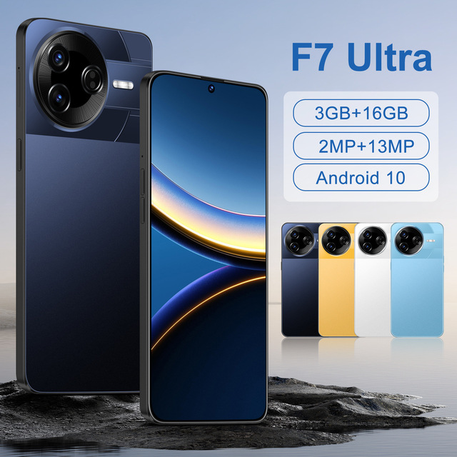2026 New Cross Border F7 Ultra 8GB 256GB 4G Full Netcom HD LED English Android Smartphone for Foreign Trade