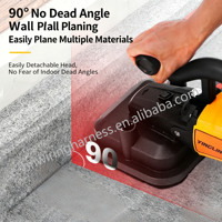Machine à poncer les sols avec aspiration 3800W, polisseuse sans poussière pour surfaces en ciment de garage, avec perche manuelle