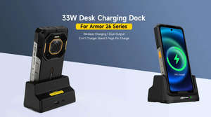 Cargador inalámbrico Ulefone de 33w, base de carga inalámbrica rápida, estación de carga inalámbrica para Ulefone Armor 26 Ultra - Product Image 4