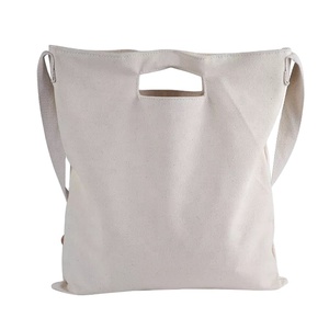 Sac fourre-tout en toile de coton naturel écologique personnalisé pour l'école, avec poignée et bandoulière, idéal pour les étudiants - Product Image 3