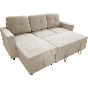 Vải màu be lưu trữ giá tốt nhất nhà máy bán buôn sofa Set phòng chờ bìa góc sofa - Product Image 3