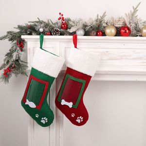 Bolsa de Dulces Navideña al por Mayor, Estilo 2025, Decoración Colgante para Chimenea, Medias Navideñas para Mascotas - Product Image 1
