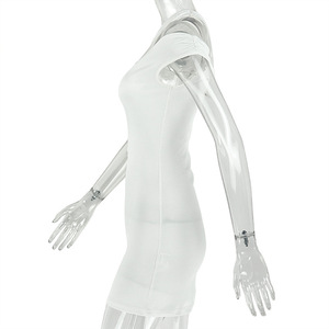 FS18521D Abito Estivo da Donna Senza Maniche in Tinta Unita - Product Image 4