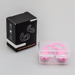 Bouchons d'oreilles en spirale pour la natation, réduction du bruit et isolation acoustique, en silicone résistant à l'eau, confortables - Product Image 6