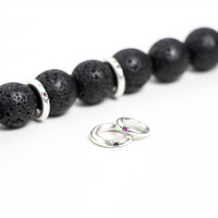 Anneau d'espacement vintage avec perles CZ étoilées, pour la fabrication de bijoux (chapelets et bracelets ethniques DIY)