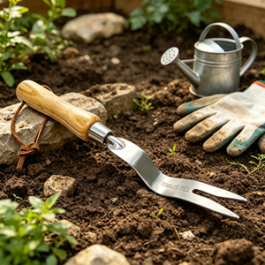 Premium100% FSC Plant Vegetable Gardening Tie Twist Sustainable Eco-friendly Gardening <b>Tools</b>, Wood Handle Garden <b>Tool</b> Digging - Product Image 5