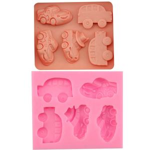 Stampo in Silicone per Decorazione <span class=keywords><strong>Torte</strong></span> e Fondente, Forma Rettangolare 3D, 5 Diversi Motivi, Varie Dimensioni, Design Auto Cosmiche - Product Image 6