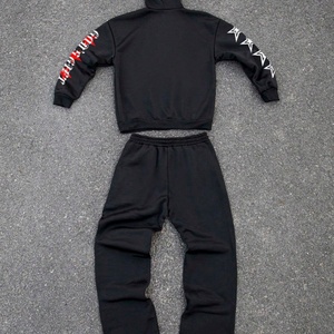 Clothing Manufacturer Digital Skull Print Men 2 Piece Oversized Sweatsuit Streetwear <b>Joggers</b> Sweat Pant Tracksuits for Men - Product Image 3