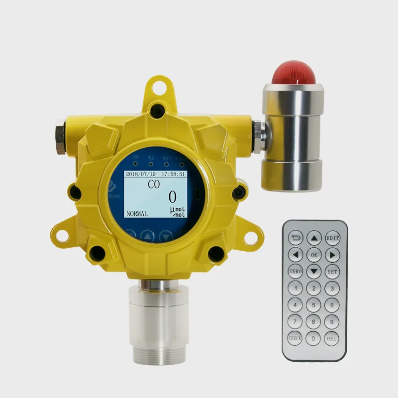 Bosean 100 Ppm, 1000 Ppm untuk Lab Kimia Industri Minyak dan Atex H2S Hidrogen Sulfida Gas Monitor