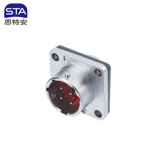 IP67 kết nối không thấm nước hàng không cắm wy16 2 3 4 5 6 7 8 9 10 lõi TE + ZM đảo ngược nữ nam vuông mặt bích ổ cắm - Product Image 4