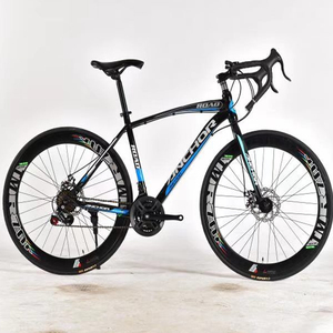 Vente en gros 21/24/27 vitesses Absorption des chocs <span class=keywords><strong>Vélo</strong></span> de course Cadre en acier au carbone VTT 26 pouces/700C <span class=keywords><strong>Vélo</strong></span> de <span class=keywords><strong>route</strong></span> - Product Image 1