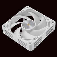 Refroidisseur d'eau COOLLEO N28-W15 120mm Ventilateur de refroidissement CPU Blanc 4 broches PWM Ventilateur de boîtier d'ordinateur Refroidissement du processeur