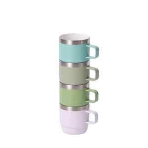 Cross-border 10oz 304 Foldable Stainless Steel Vacuum Thermos Cup Inner Ceramic 6-12 Hours Thermal Insulation Home Office - Product Image 5