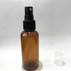 Envase de Plástico PET de 60 ml con Pulverizador para Cosméticos, Perfumes y Aceites <span class=keywords><strong>Esenciales</strong></span>, Transparente y Ámbar con Tapas de Colores - Product Image 4