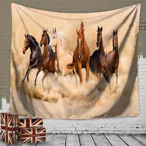 King size personnalisé fait cool <span class=keywords><strong>cheval</strong></span> <span class=keywords><strong>tapisserie</strong></span> d'impression pour la décoration intérieure - Product Image 6