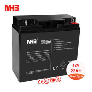 Batería recargable del ciclo profundo del plomo ácido de la luz del sol de Vrla 12V 22ah del Agm del almacenamiento solar Mhb - Product Image 1
