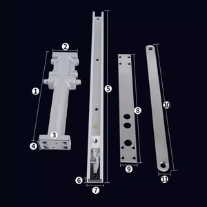Amortiguador hidráulico oculto para cierre automático de puertas, instalación oculta, posicionamiento oculto de la puerta con dispositivo de cierre ajustable - Product Image 1