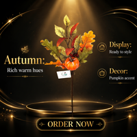 Décoration d'automne artificielle : Guirlande de feuilles de citrouille pour la fête de Thanksgiving, verdure saisonnière en plastique, vente en gros