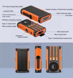 38800mah 45w Banque d'énergie <span class=keywords><strong>solaire</strong></span> à manivelle Solares Energia Chargeur sans fil multifonction magnétique - Product Image 4