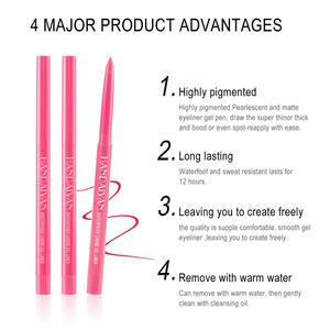 Pensil Eyeliner <span class=keywords><strong>Gel</strong></span> warna lembut tahan lama, Eyeliner Matte anti noda - Product Image 2