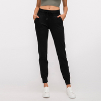 Pantalon de jogging en Nylon et Spandex pour femme, vêtement de sport, coupe Slim, pantalon de survêtement léger
