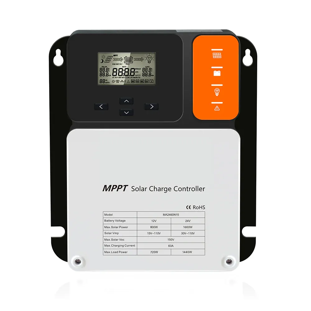 Nhận được giá mới nhất Auto 12V 24V 60A Micro thông minh năng lượng mặt trời MPPT charge controller