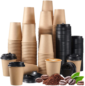 Vasos Ecológicos Personalizados de Papel Sintético de Pared Simple, Biodegradables, para Bebidas Calientes para Llevar, para Café - Product Image 1