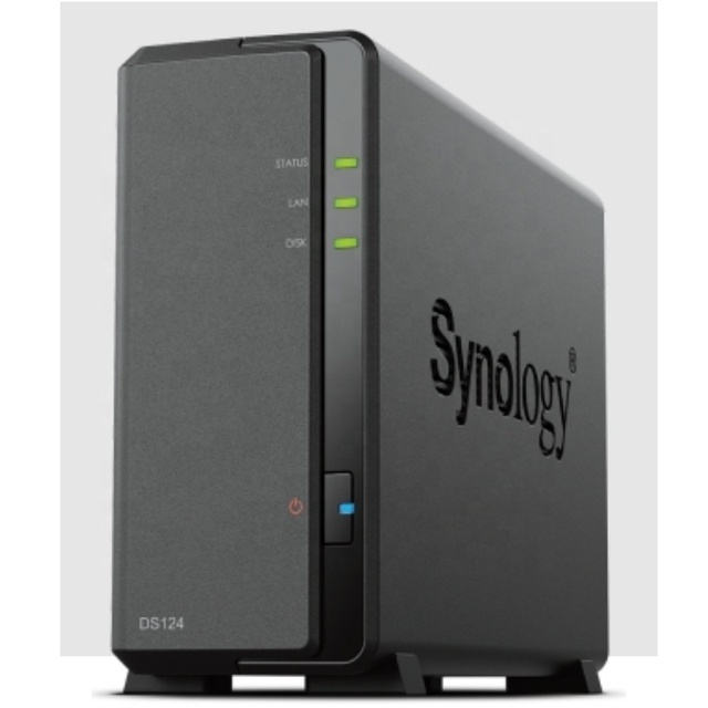 New Original DiskStation DS124 Networked Storage 1-Bay 3.5inch Diskless 1xGbE NAS Realtek RTD1619B Quad-core. 1.4GHz, 1GB RAM
