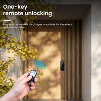 Serrure Intelligente Bullhead avec Mot de Passe Temporaire, Contrôle par Application et Empreinte Digitale, Compatibilité Porte en Acier Inoxydable