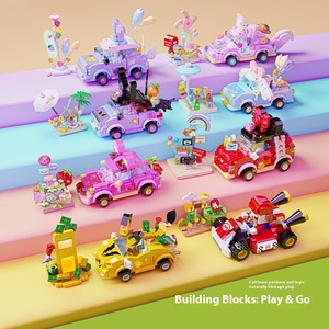 NUEVO Yugao P2401-2408 Bloques de Construcción de Plástico DIY de Escena Urbana de Dibujos Animados para Niños, Juguetes Educativos de Ensamblaje, Regalos de Modelos - Product Image 1