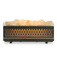 Diffuseur d'huiles essentielles à ultrasons avec lumière LED nocturne, humidificateur d'air à brume froide, parfum de sel de l'Himalaya