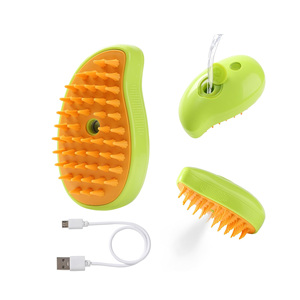 Nouvelle brosse à poils pour animaux de compagnie en silicone multifonctionnelle 2024 avec vaporisateur massant pour le toilettage des chats et des chiens, écologique - Product Image 1