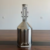 Jauges en acier inoxydable de 10 L/20 L, instruments de calibrage du carburant, compteurs de mesure, bidon de mesure