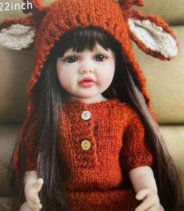 Poupée Bébé Réaliste 55 CM en Gros, Populaire, Vinyle Silicone, Adorable Poupée Reborn pour Cadeaux d'Enfants - Product Image 5