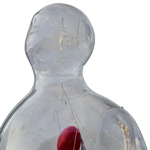 充气聚氯乙烯气球广告充气人群模型透明充气双拥抱