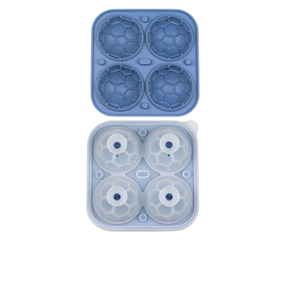 Moule à glaçons de football en silicone flexible et réutilisable, capacité 80 ml, congélation rapide, démoulage facile, pour la fabrication de crème glacée, fabriqué au Zhejiang - Product Image 5
