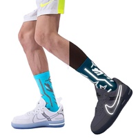 Chaussettes réfléchissantes pour cyclisme Running Men Night Safety Hi Vis Sport Socks Glow in the Dark