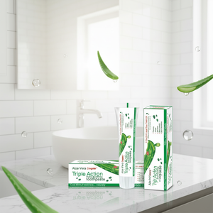 <span class=keywords><strong>Dentifrice</strong></span> à l'<span class=keywords><strong>aloe</strong></span> <span class=keywords><strong>vera</strong></span> et aux herbes blanchissant à la menthe fraîche 100g avec logo personnalisé, fluorure, OEM, étiquette privée, haute qualité, Europe, Amérique - Product Image 4