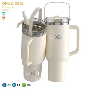 Commercio all'ingrosso 40oz in acciaio inox manicotti in Silicone a tenuta stagna tazza da viaggio isolato Tumbler con manico per acqua e tè caffè freddo - Product Image 1